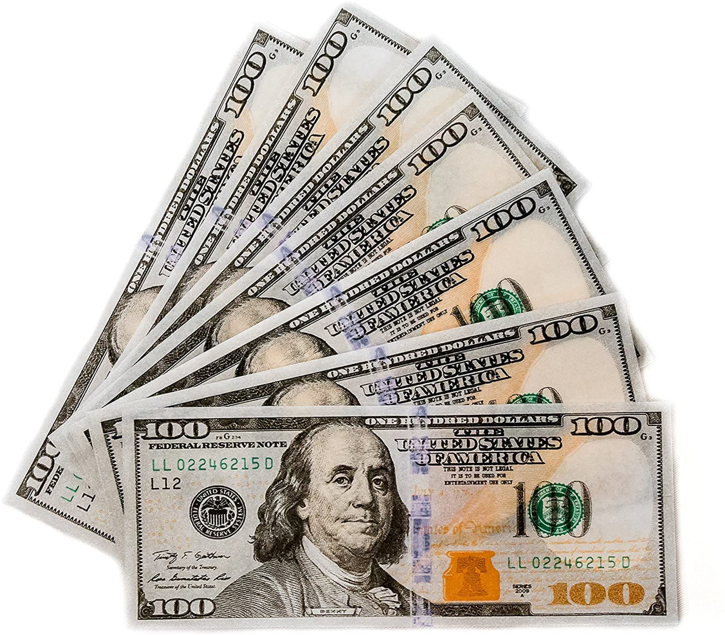 EMPIRE ROLLING - $100 Bill Rolling Paper - King Size BENNY 1 3/4 Inches