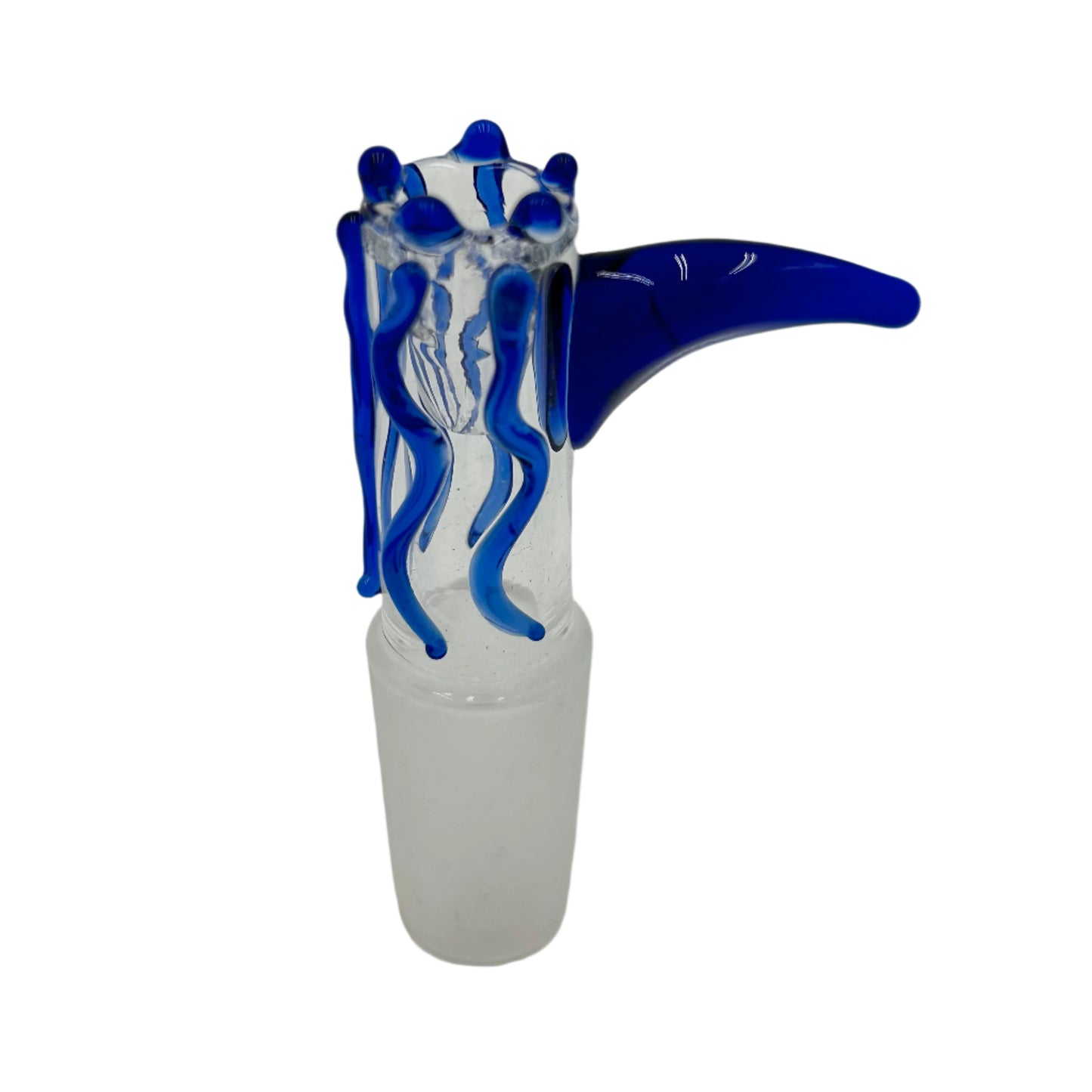 14mm Male Shark Fin Mini Hand Blown Glass Bowl (Multiple Colors Available)