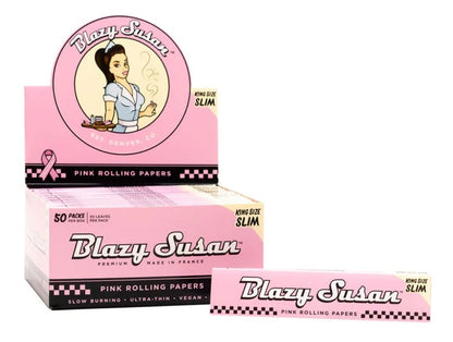 Blazy Susan King Size Slim Rolling Papers (50 leaves/50 Case) - Available with our custom "Silhouette" OrganitipS