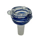 14mm Male Hand Blown Swirled Glass Bowl (Multiple Colors Available - WYSIWYG)