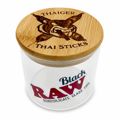 ThaiGer Thai Sticks x RAW Black Custom Jar