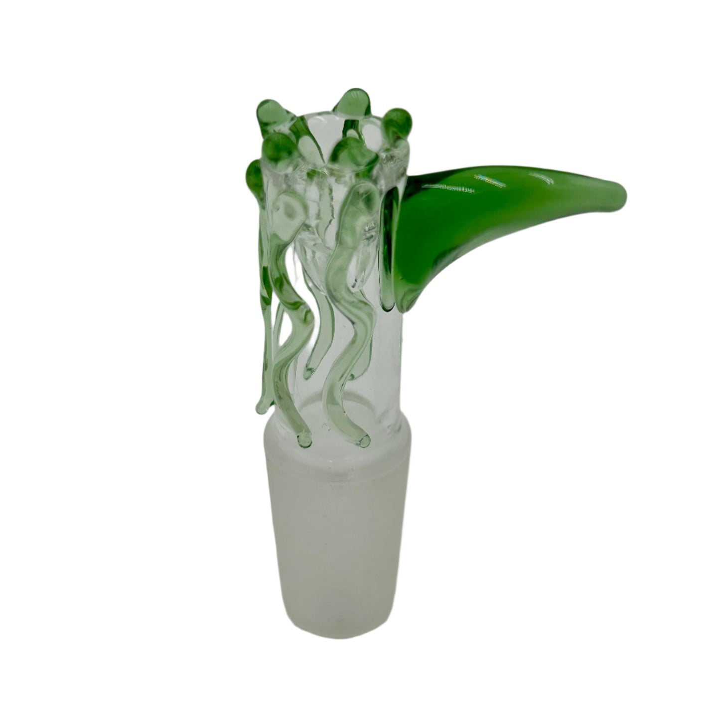 14mm Male Shark Fin Mini Hand Blown Glass Bowl (Multiple Colors Available)