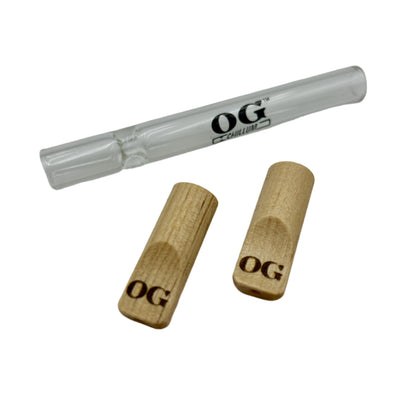 OG Glass Chillum - Available with our custom etched OG OrganitipS