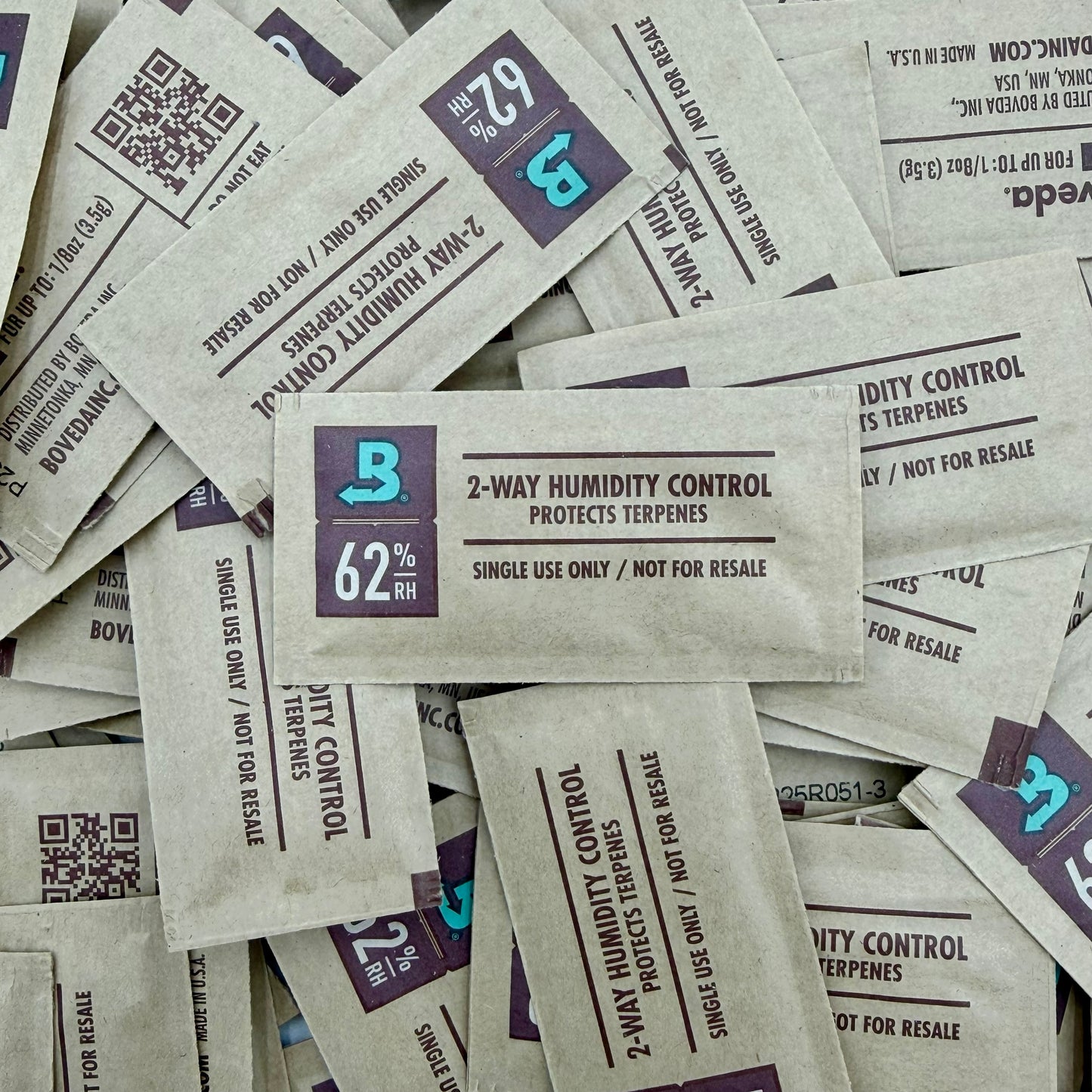 62% Boveda 2-way Humidity Control 1 Gram Available With Tubes