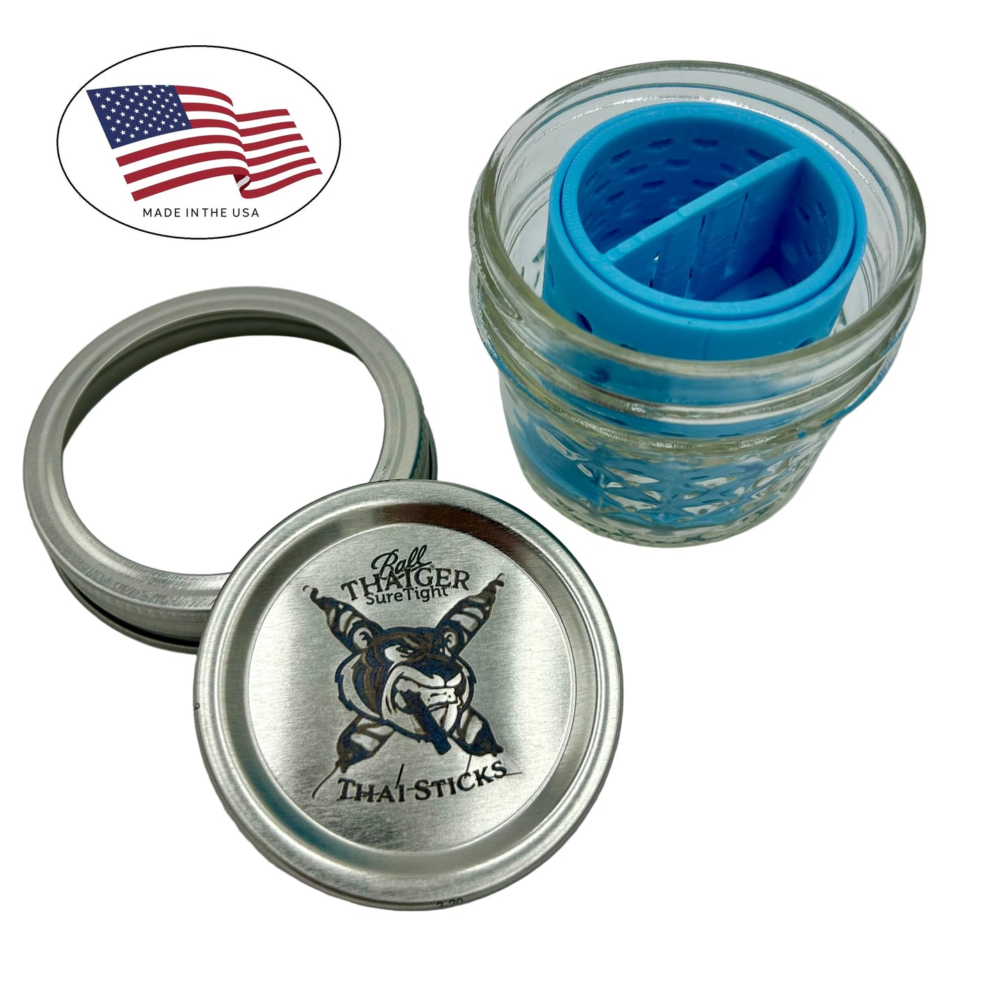 Glass Tip Cleaner/Washing Jar - 4oz