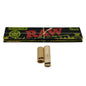 Raw Black Organic Hemp King Size Slim Rolling Paper (32 Sheets per Pack / 50 Packs Display) - Available with our custom "RAW" OrganitipS