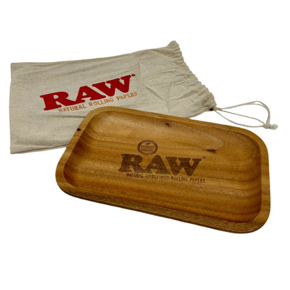 RAW Wood - Small Rolling Tray - Carved from sustainable acacia wood!