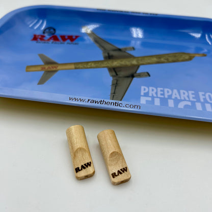 Raw Prepare for Flight Metal Rolling Tray 11'' x 7'' x 1'' - Available with our custom RAW OrganitipS