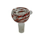 14mm Male Hand Blown Swirled Glass Bowl (Multiple Colors Available - WYSIWYG)