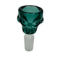 14mm Male Hand Blown Skull Glass Bowl (Multiple Colors Available)