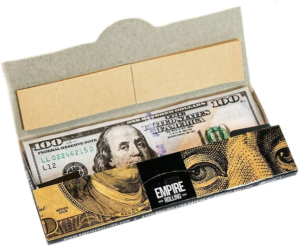 EMPIRE ROLLING - $100 Bill Rolling Paper - King Size BENNY 1 3/4 Inches