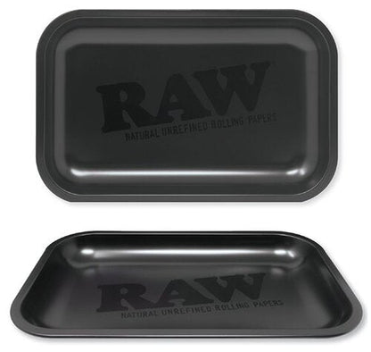 RAW BLACK Classic Metal Rolling Tray - Small