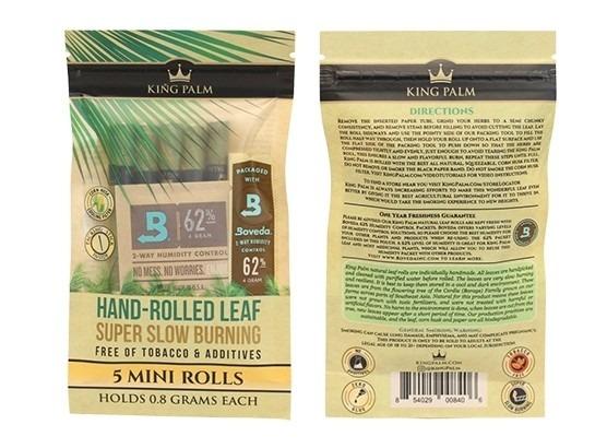 King Palm - Mini Rolls - 5 Pack with Boveda